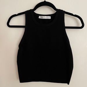 Zara Cropped Knit Tank